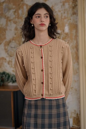 SR_Three-dimensional Cable Cardigan