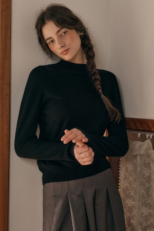 PM_Wool kinit sweater_BLACK