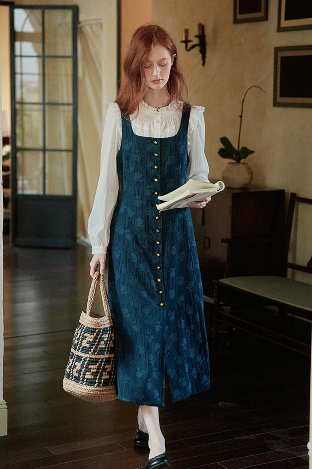 Proud Mary - 민소매 원피스 - PM_Floral side pocket sleeveless dress
