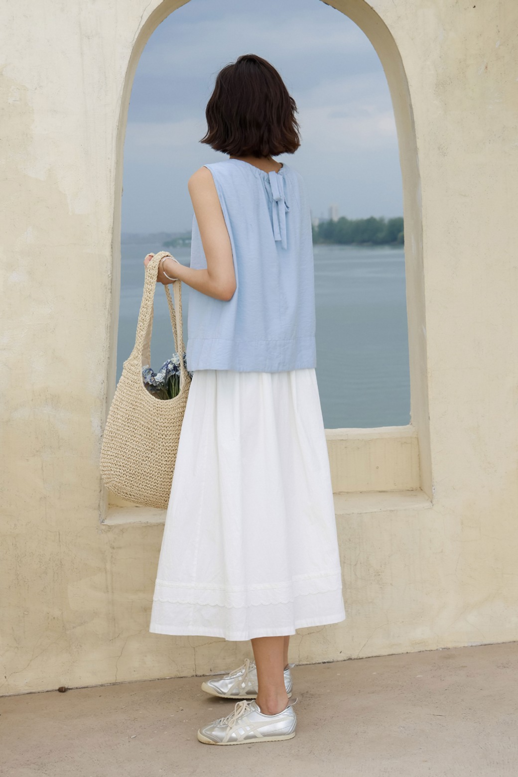 LANGSON - 롱스커트 - LS_Summer A-line gentle skirt