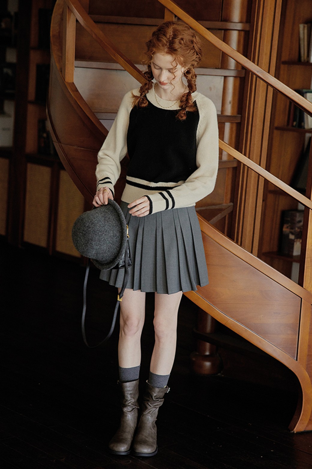 Proud Mary - 스웨터 - PM_Raglan sleeve wool knit top