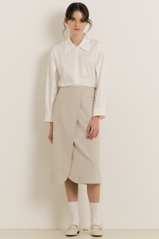 WE'DEE - 롱스커트 - WD_Classic Simple half skirt