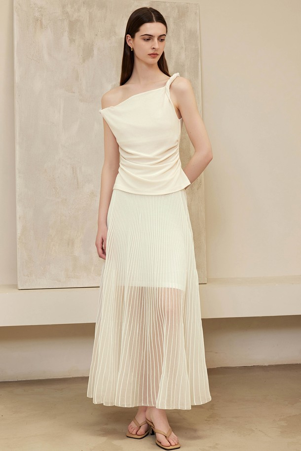 YYIAM - 롱스커트 - YY_Gentle mesh long skirt