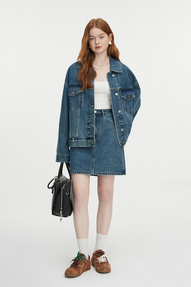 WE'DEE - 데님 - WD_Classic denim mini skirt