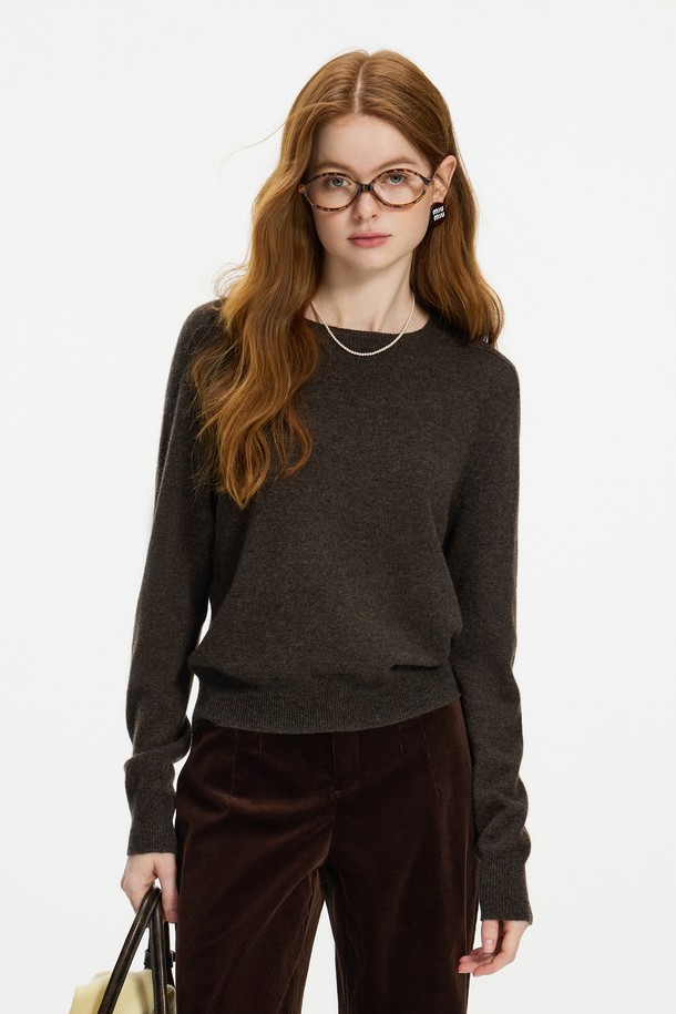 WE'DEE - 스웨터 - WD_Basic woolen knit top