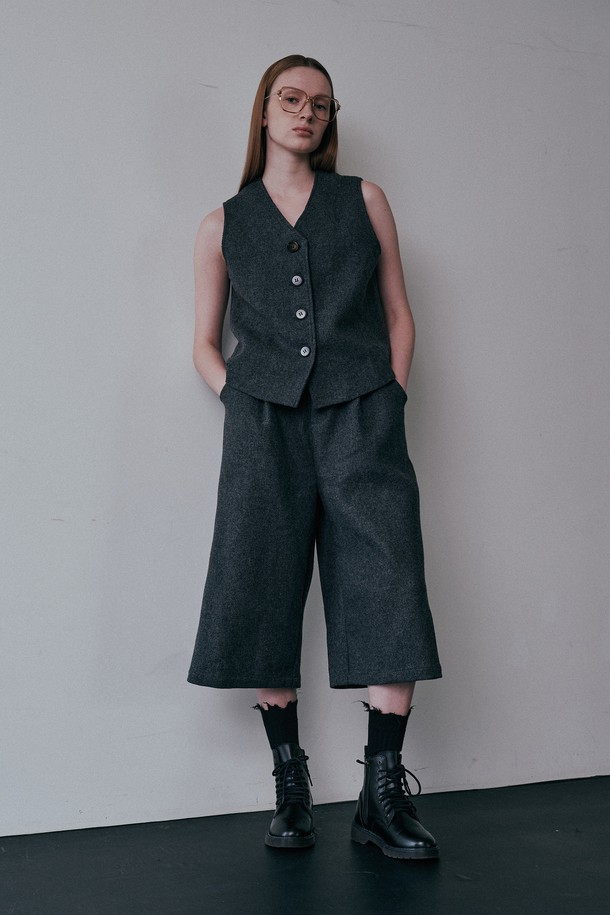 PIASTUDIO - 셋업 - BA_Winter suit vest pants set_CHARCOAL