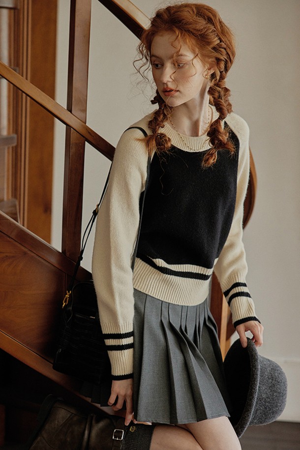 Proud Mary - 스웨터 - PM_Raglan sleeve wool knit top