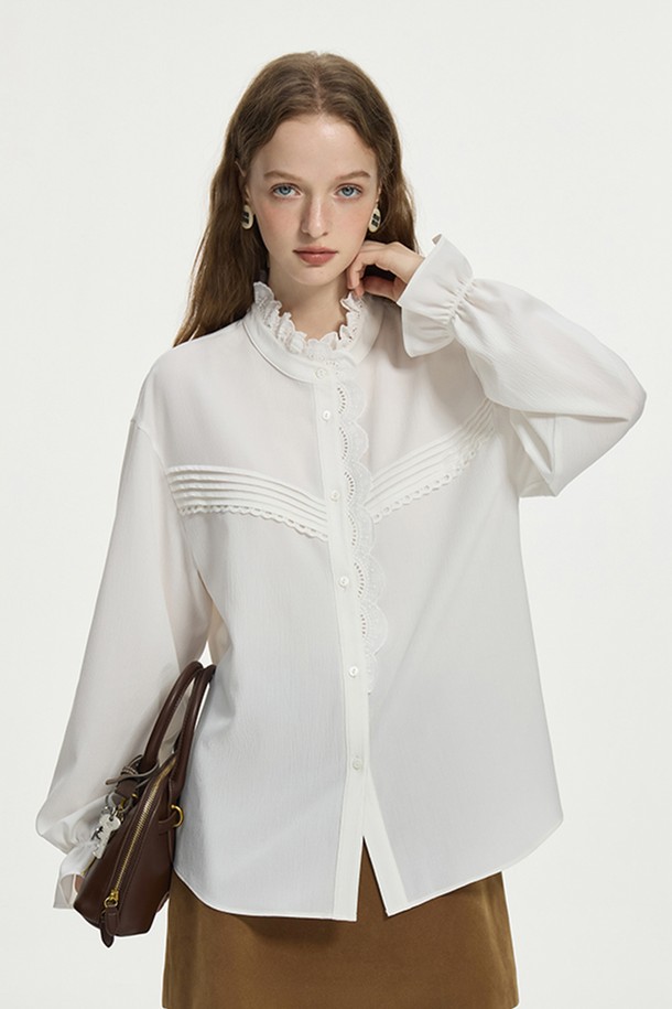 WE'DEE - 셔츠 - WD_Court style puff sleeve shirt