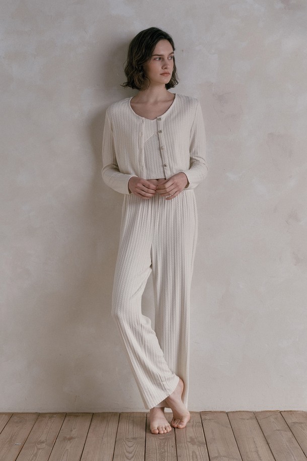 Melanie Joy - 홈웨어 - MJ_Sweet three piece pajamas_2color