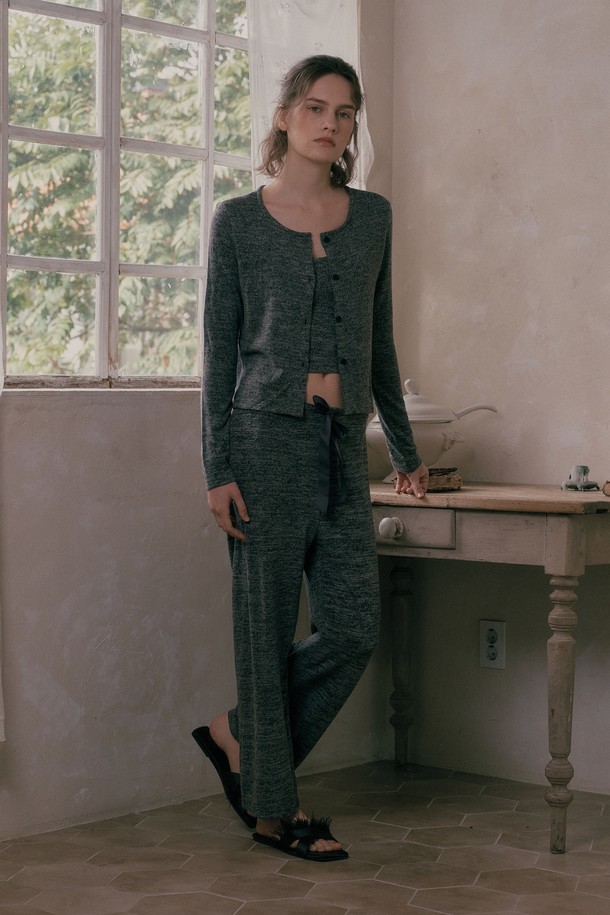 Melanie Joy - 홈웨어 - MJ_Basic three piece pajamas_4color