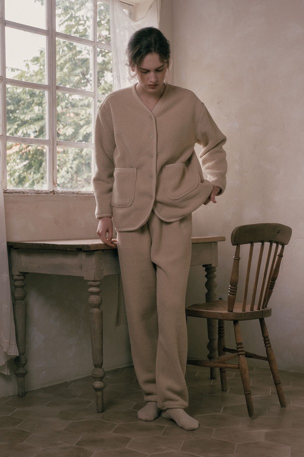 Melanie Joy - 홈웨어 - MJ_Pocket loose two piece pajamas_3color