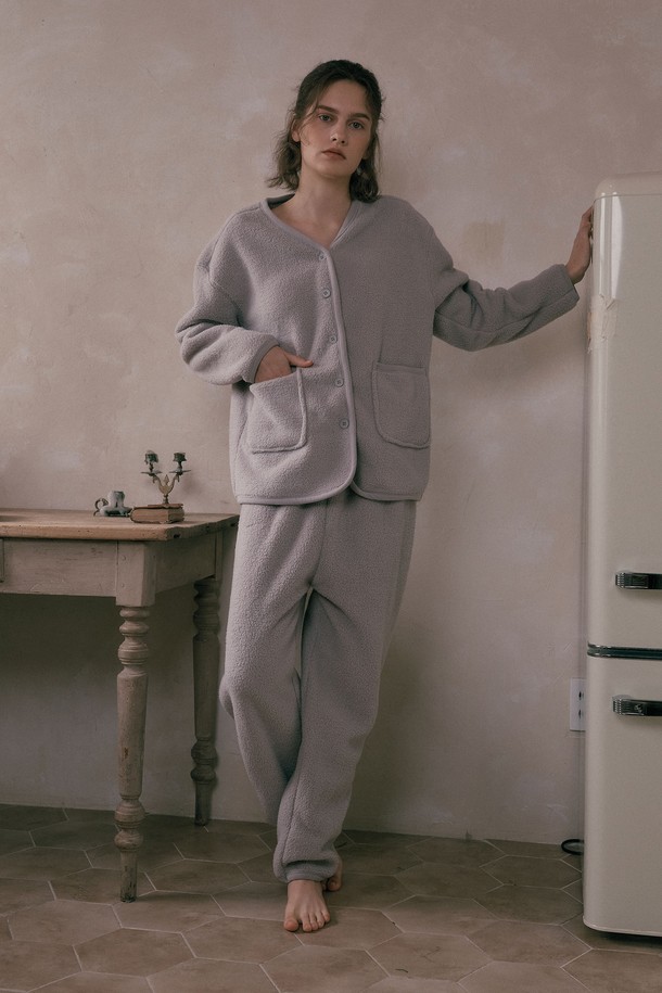 Melanie Joy - 홈웨어 - MJ_Pocket loose two piece pajamas_3color