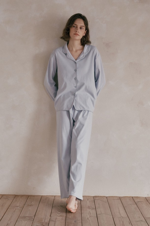 Melanie Joy - 홈웨어 - MJ_Soft button two piece pajamas_3color