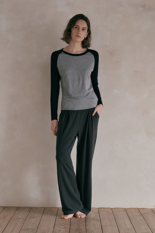 Melanie Joy - 홈웨어 - MJ_Solid color banding pants_4color