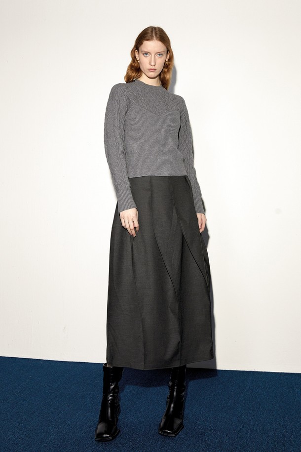 PIASTUDIO - 롱스커트 - BA_Temperament bud long skirt