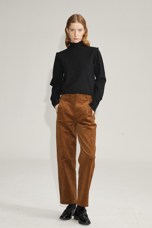 PIASTUDIO - 롱/미디팬츠 - BA_Casual corduroy straight pants