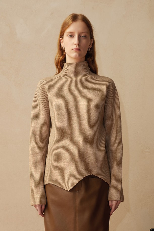 PIASTUDIO - 스웨터 - BA_Irregular hem wool knit sweater