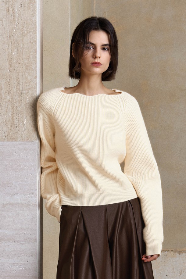 YYIAM - 스웨터 - YY_Gentle long sleeve knit sweater