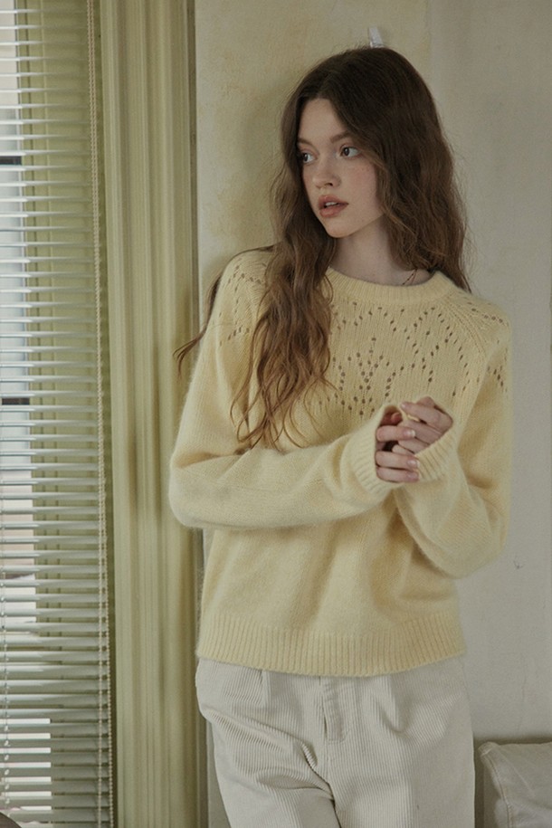 Proud Mary - 스웨터 - PM_Soft crochet knit sweater_2color