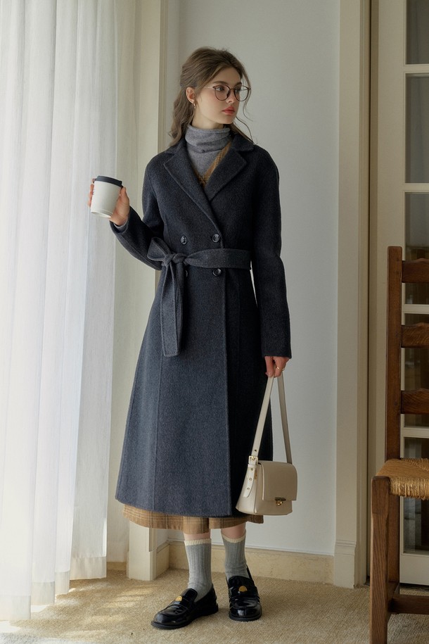 Simple Retro - 코트 - SR_A-line gentle wool coat