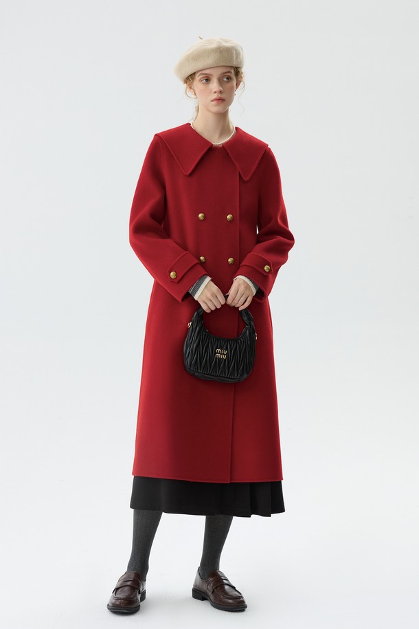 WE'DEE - 코트 - WD_Big collar double coat_2color