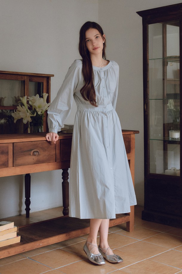 itte - 긴소매 원피스 - IT_Simple sleeves basic dress_2color