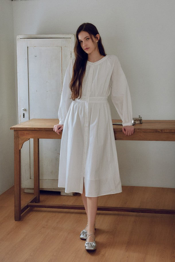 itte - 긴소매 원피스 - IT_Simple sleeves basic dress_2color