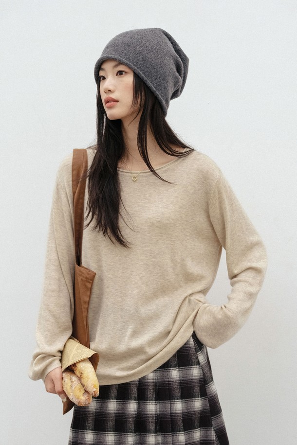 LANGSON - 스웨터 - LS_Casual loose knit top_2color