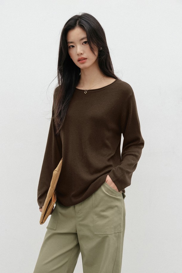 LANGSON - 스웨터 - LS_Casual loose knit top_2color