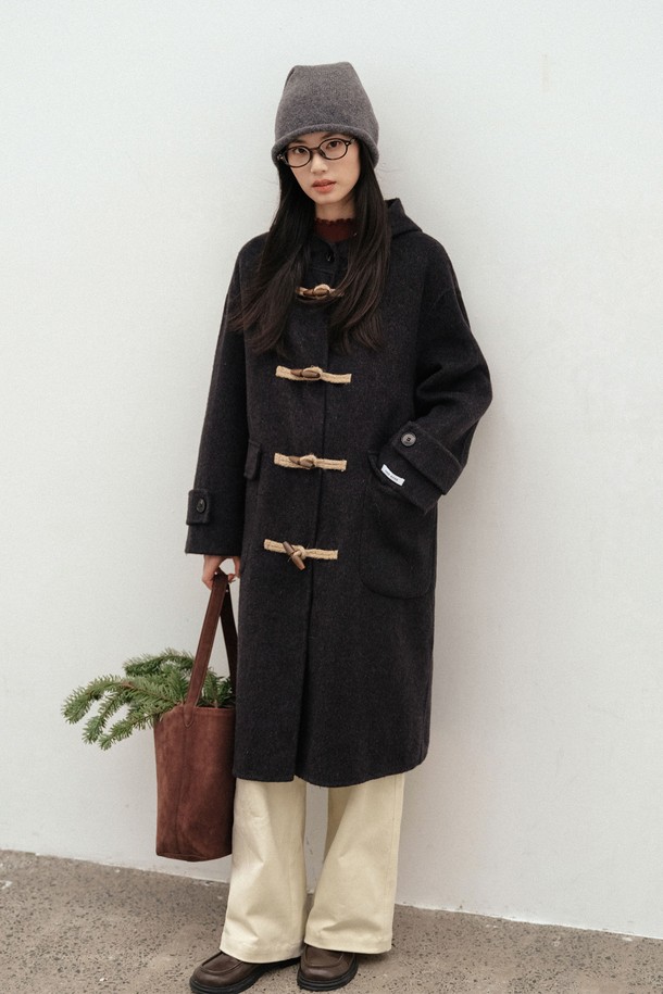 LANGSON - 코트 - LS_Hooded duffle coat_2color