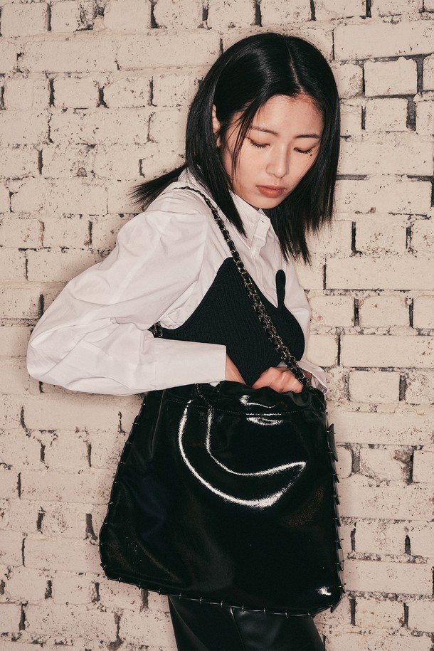 Aei&Rei - 숄더백 - AR_Leather chain shoulder bag_2color