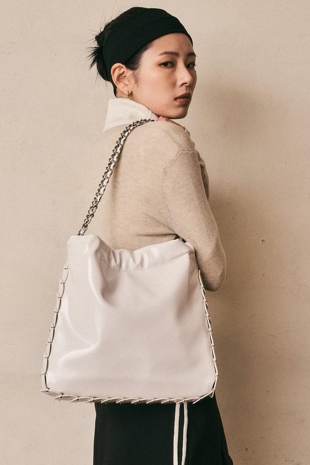 Aei&Rei - 숄더백 - AR_Leather chain shoulder bag_2color