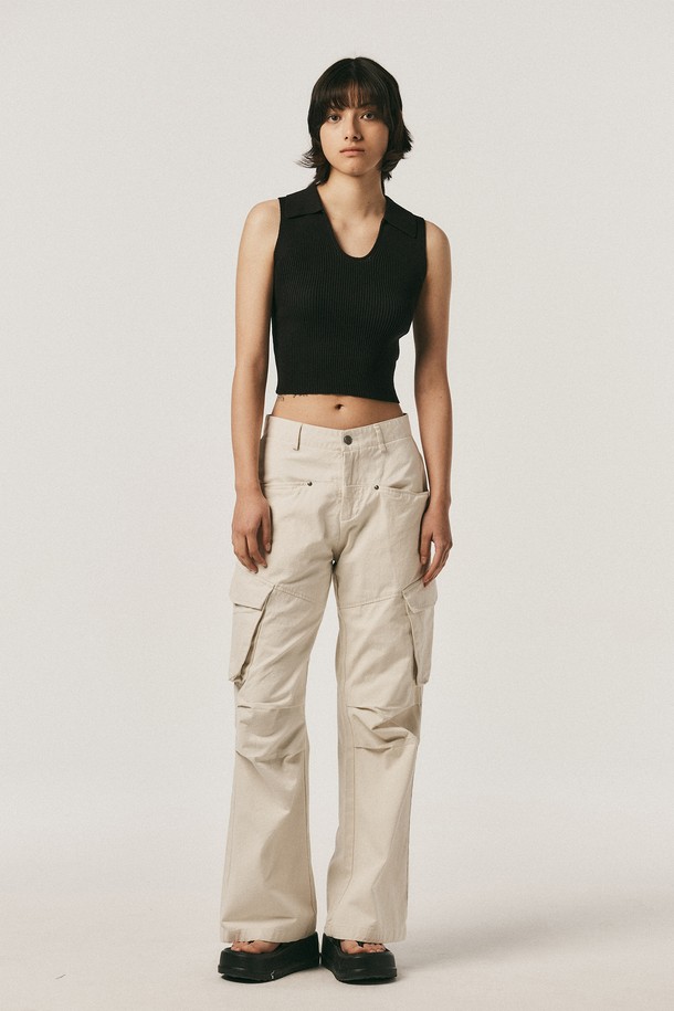 Aei&Rei - 롱/미디팬츠 - AR_Vintage casual pants_2color