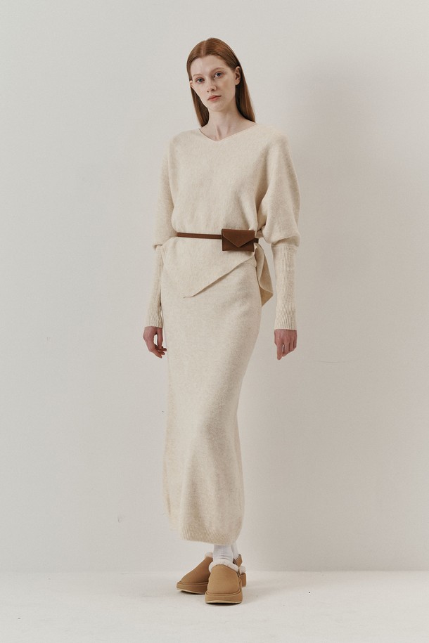 WE'DEE - 셋업 - WD_Elegant knit top and skirt set