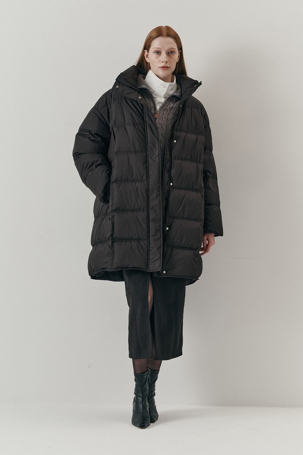 WE'DEE - 패딩 - WD_Trench long duck down jacket_2color