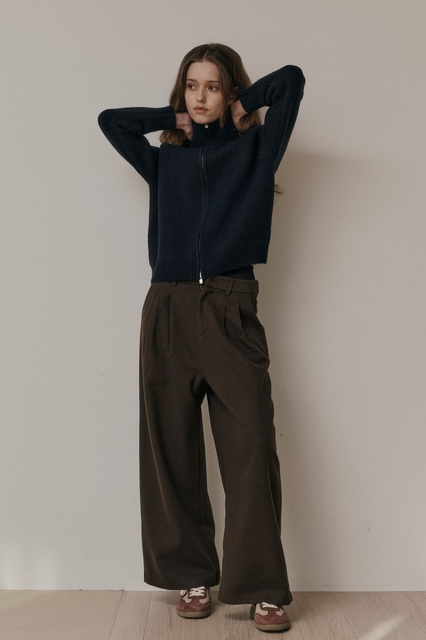 Aei&Rei - 롱/미디팬츠 - AR_Loose winter pants_BROWN