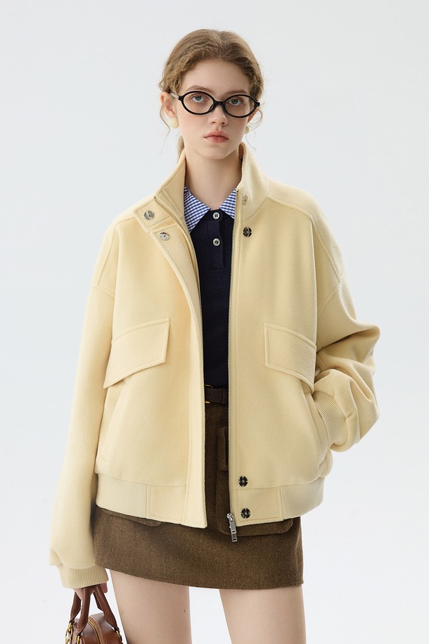 WE'DEE - 자켓 - WD_Causal stand collar jacket