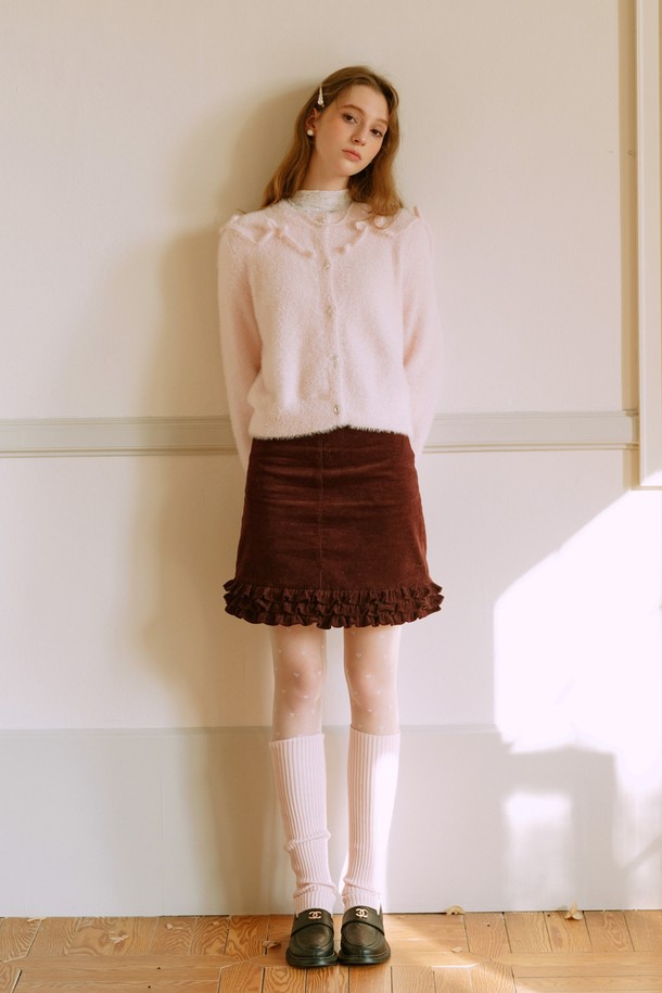 Cest Moidew - 미니스커트 - Cest_Ruffled corduroy skirt