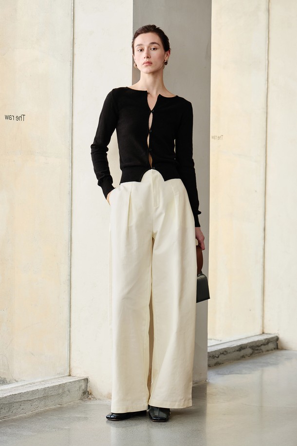 YYIAM - 롱/미디팬츠 - YY_Temperament wide pants_2 color