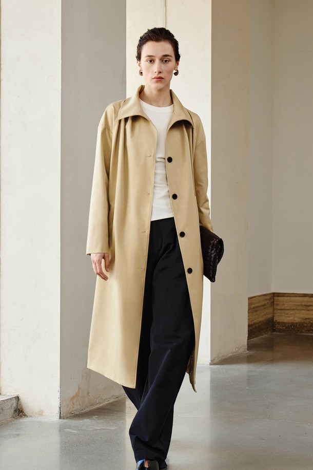 YYIAM - 코트 - YY_Classic single trench coat_2 color