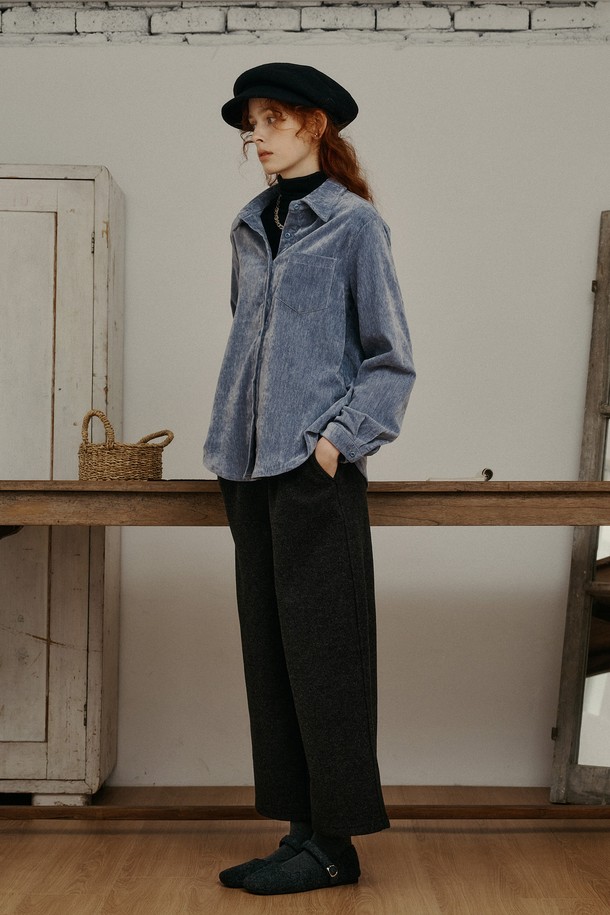 Proud Mary - 롱/미디팬츠 - PM_Loose casual pants_BLACK