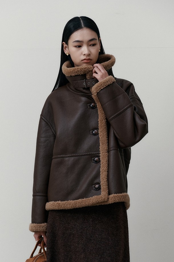 PIASTUDIO - 자켓 - BA_Brown base mustang jacket_BROWN