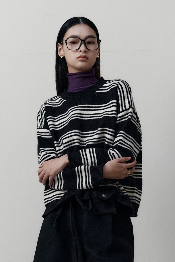 PIASTUDIO - 터틀넥 - BA_Base turtleneck knit top_PURPLE