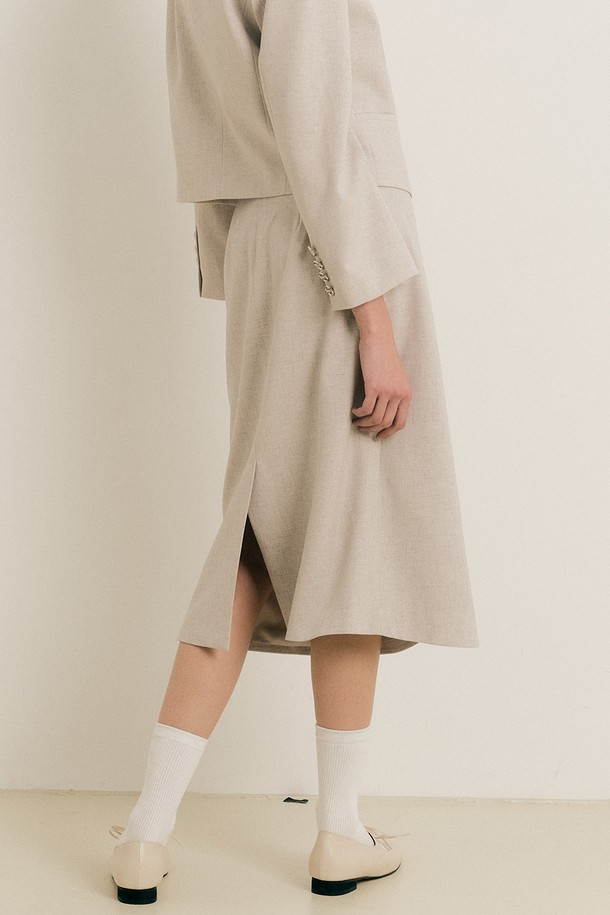 WE'DEE - 롱스커트 - WD_Classic Simple half skirt