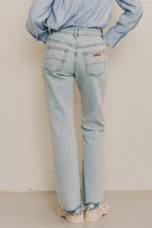 WE'DEE - 데님 - WD_Light blue denim pants