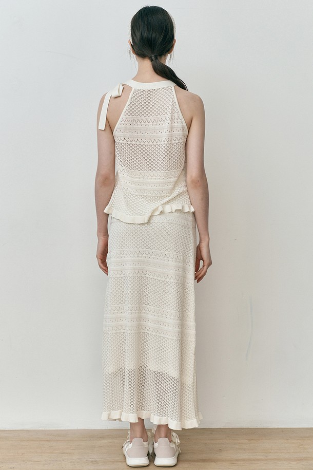 WE'DEE - 셋업 - WD_Shirring camisole skirt set_IVORY