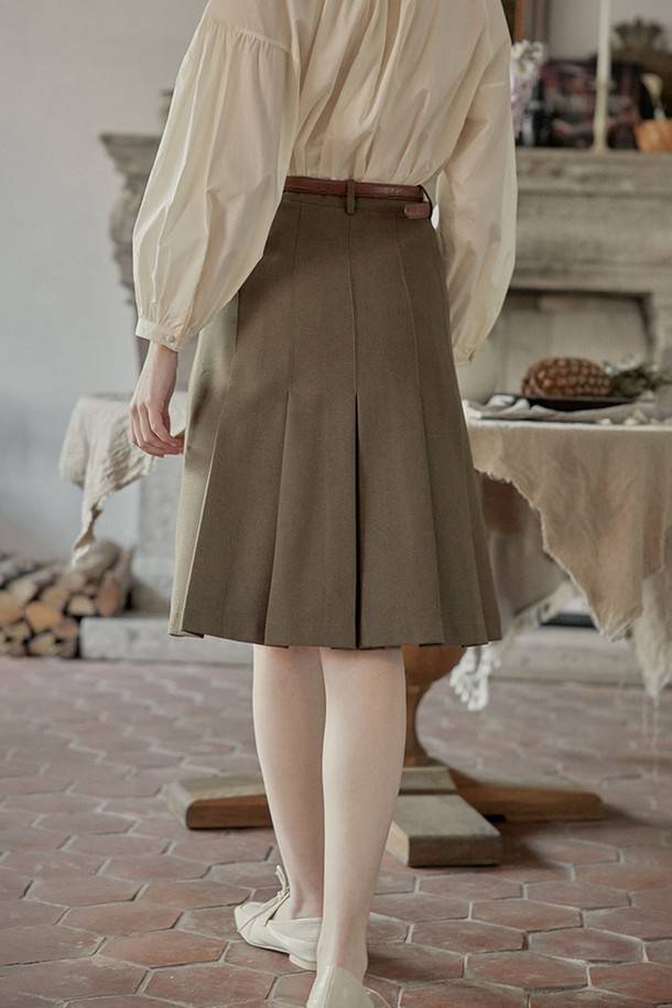 Proud Mary - 미디스커트 - PM_Classic high-waist pleated skirt