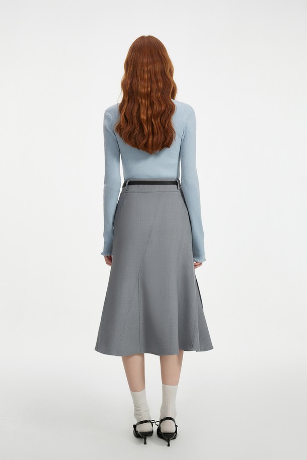 WE'DEE - 롱스커트 - WD_Irregular line fishtail skirt