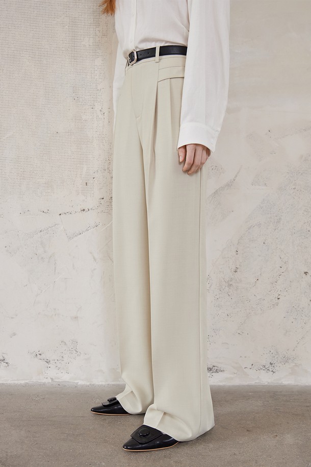 WE'DEE - 롱/미디팬츠 - WD_Design straight wide pants