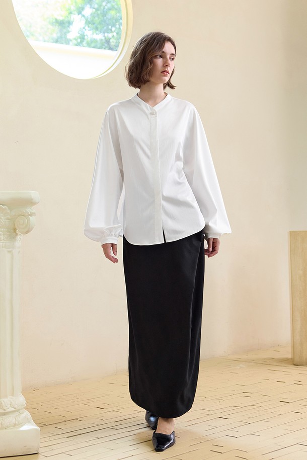 YYIAM - 셔츠 - YY_Temperament long sleeve white shirt